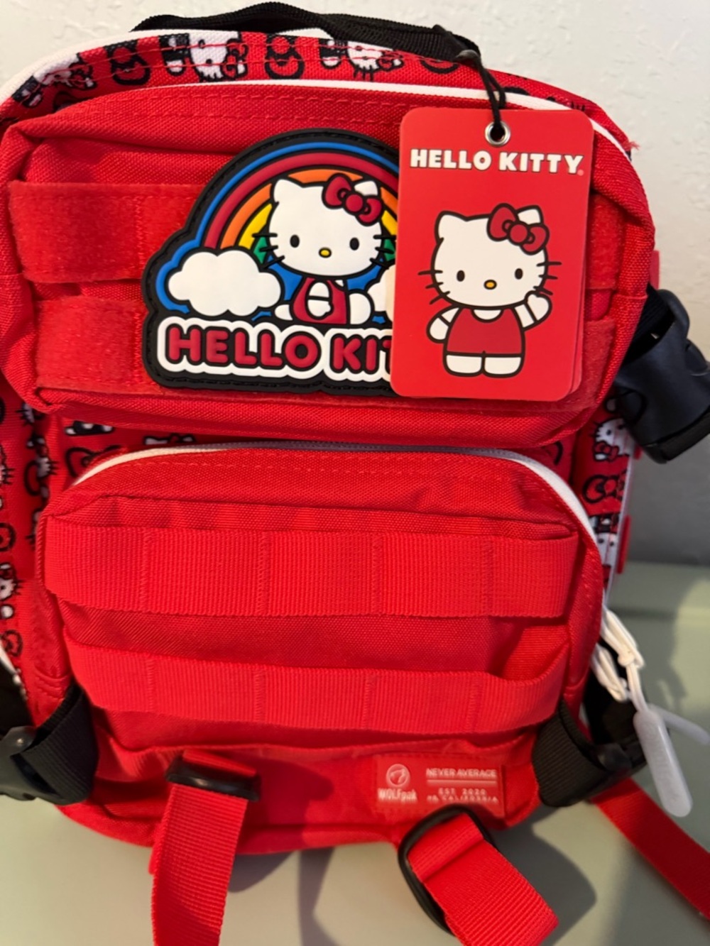 RARE WOLFpak x Hello Kitty 9L Mini Backpack RED Limited Drop SOLD OUT NWT
